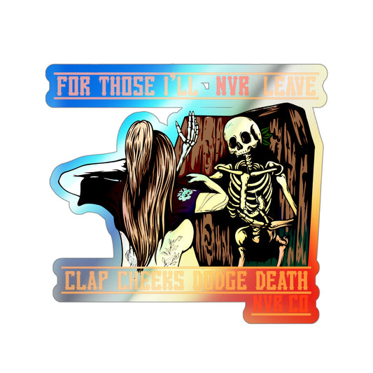 NVR Leave Holographic Die-cut Stickers