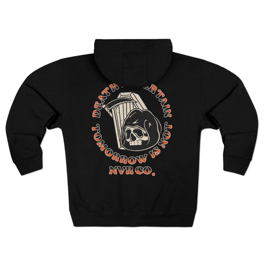 Death is Certain Unisex Premium Full Zip Hoodie