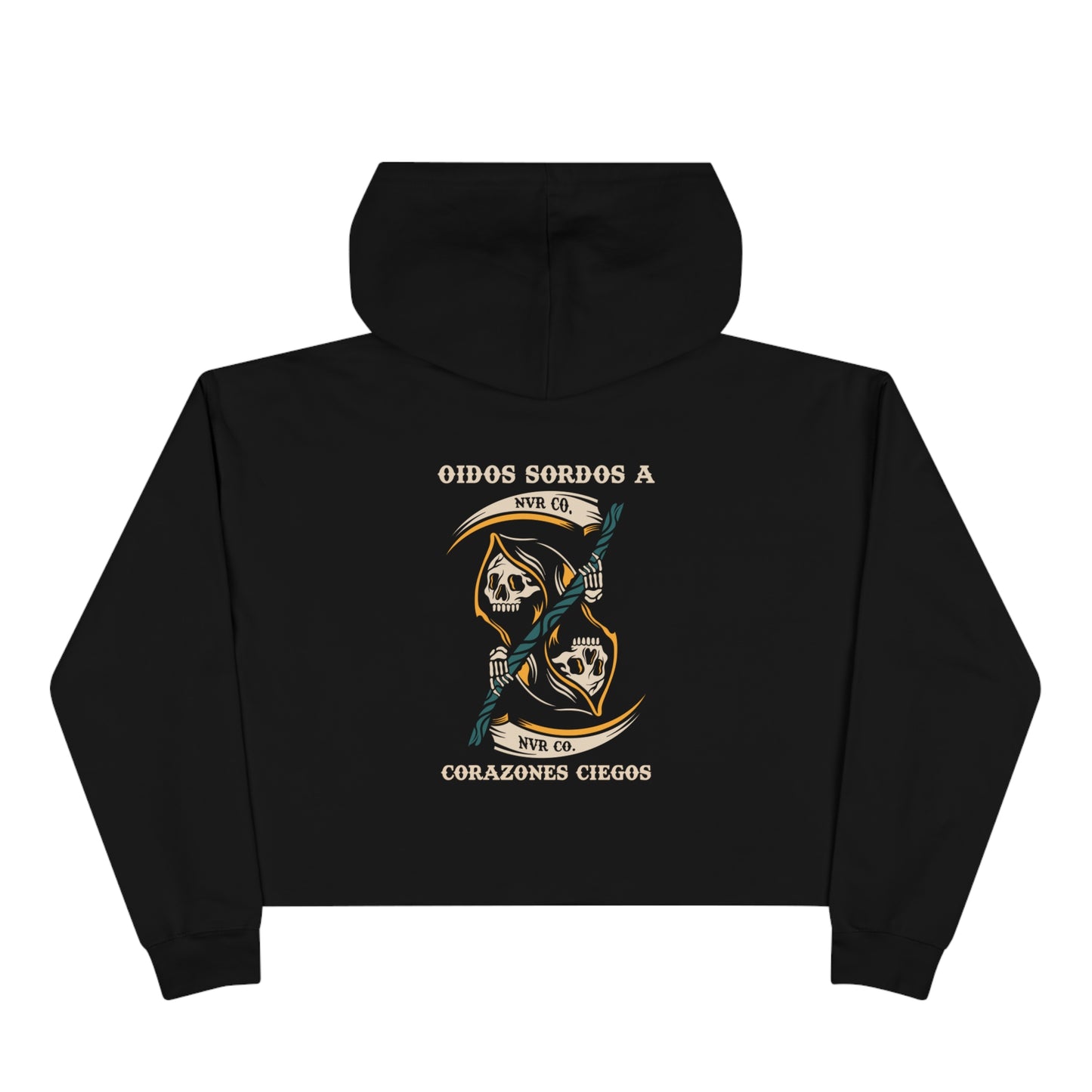 Deaf Ears Crop Hoodie