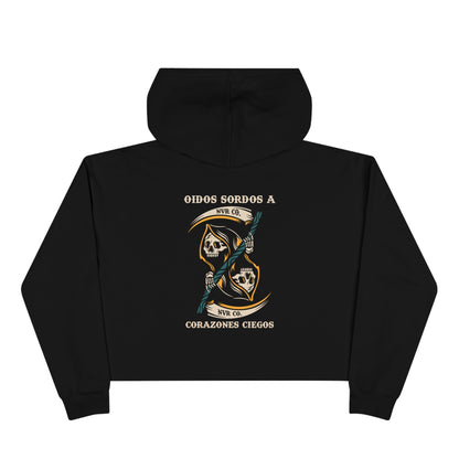 Deaf Ears Crop Hoodie