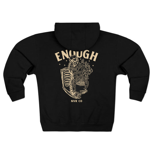 You are Enough Unisex Premium Full Zip Hoodie