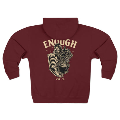 You are Enough Unisex Premium Full Zip Hoodie