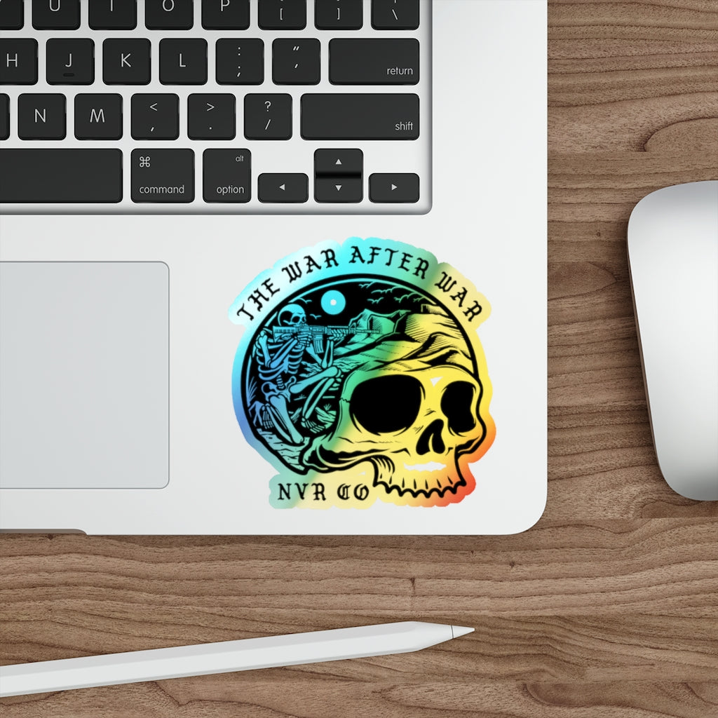 War After War Holographic Die-cut Sticker