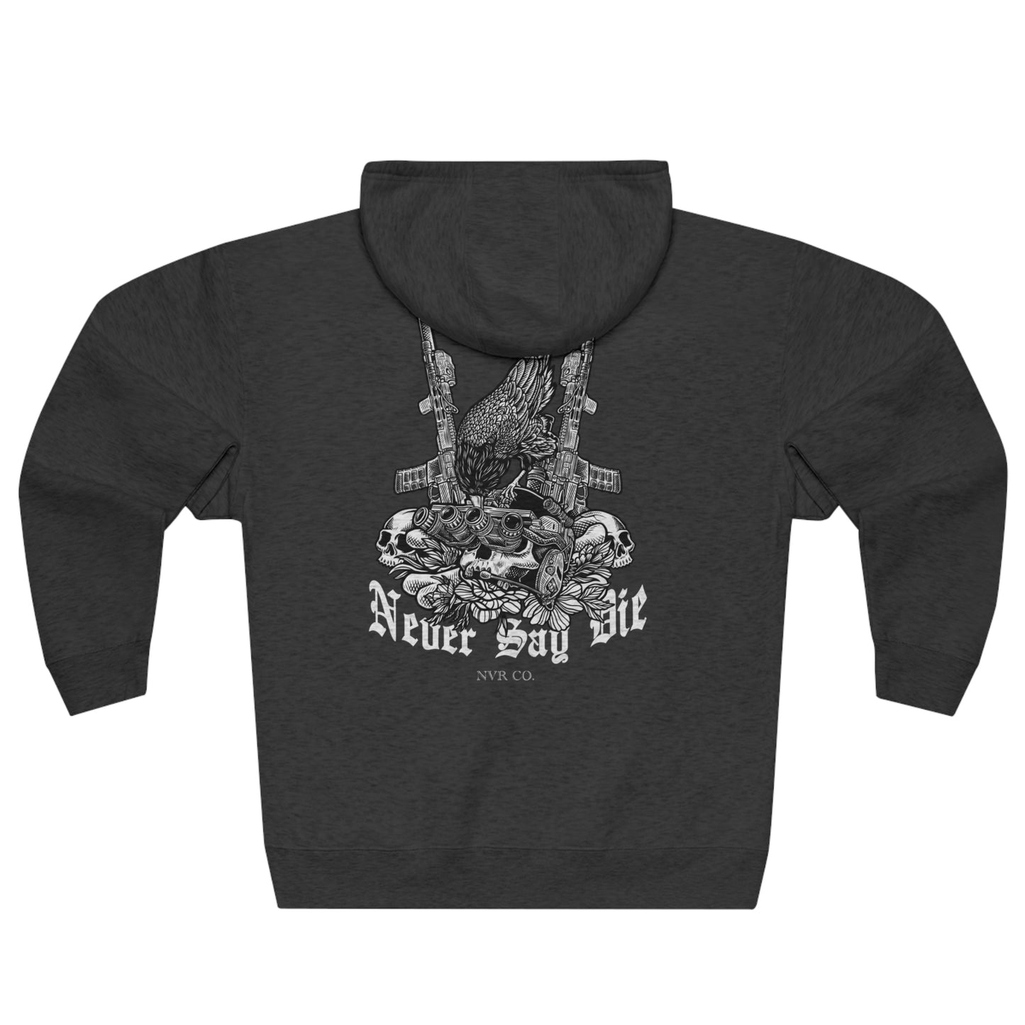 NVR Say Die Unisex Premium Full Zip Hoodie