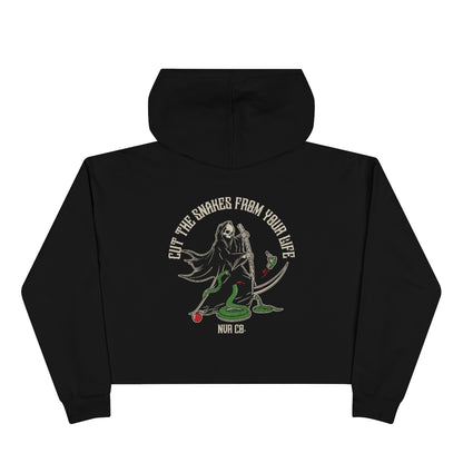 Cut the Snakes Crop Hoodie