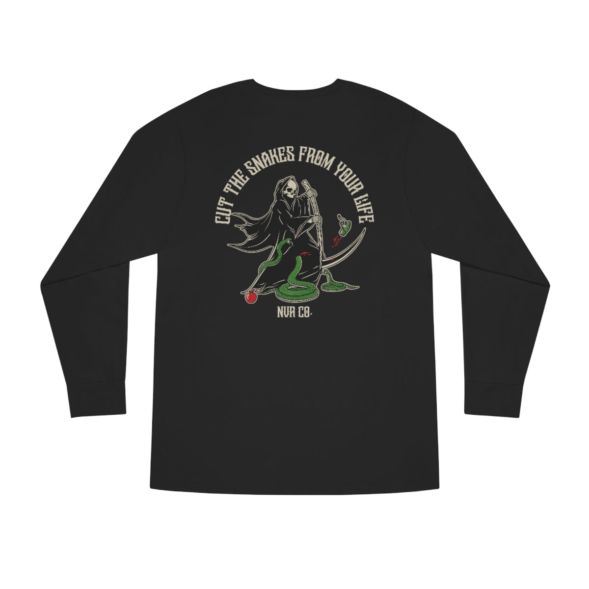 Cut the Snakes Long Sleeve Crewneck Tee