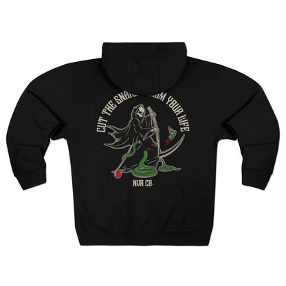 Cut the Snakes Unisex Premium Full Zip Hoodie