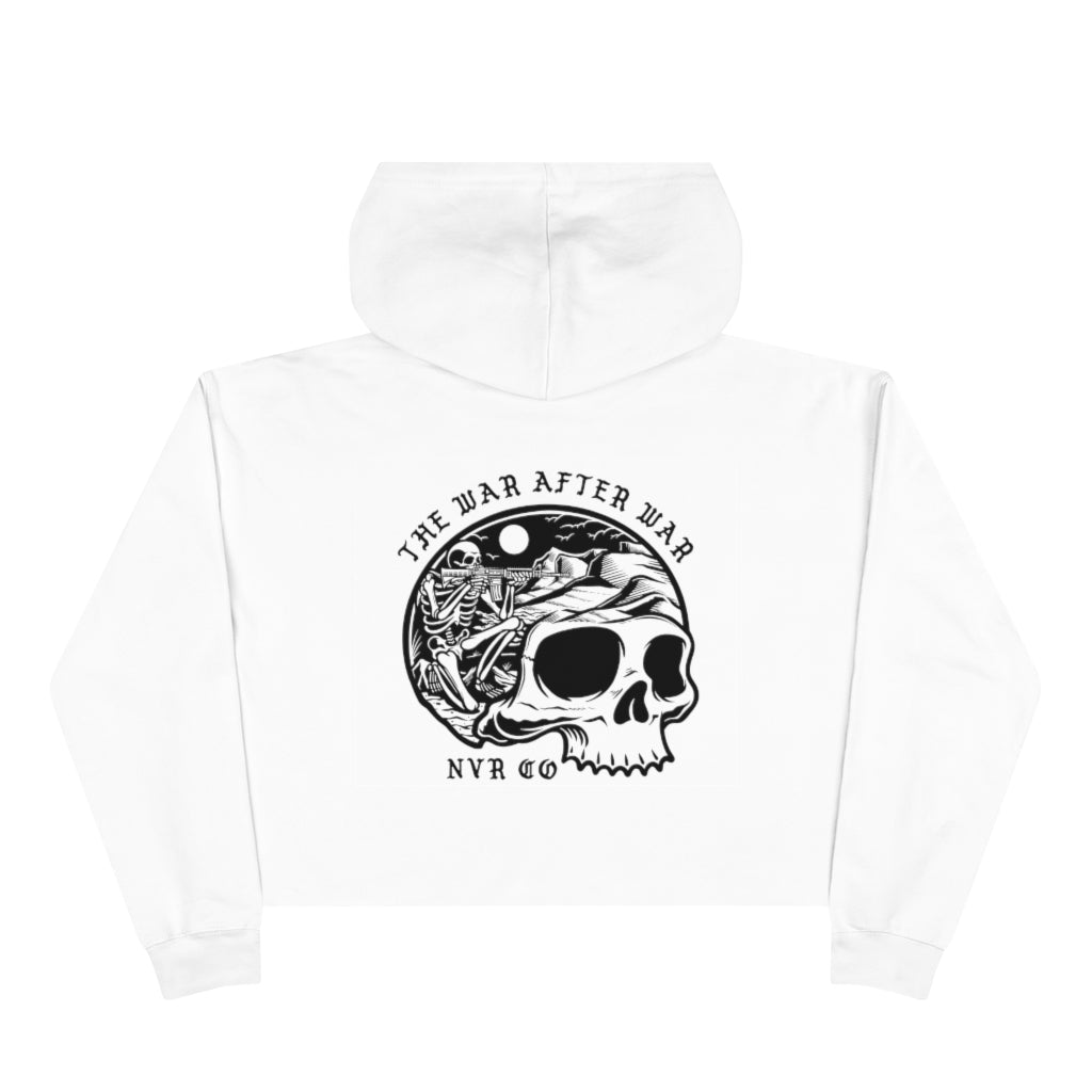 War After War Crop Hoodie